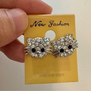 Hello Kitty Diamond Earrings